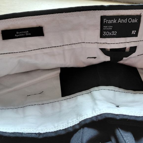 Frank & Oak Men's Black Chinos - Picture 6 of 9